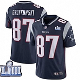 Nike Patriots 87 Rob Gronkowski Navy 2019 Super Bowl LIII Vapor Untouchable Limited Jersey,baseball caps,new era cap wholesale,wholesale hats